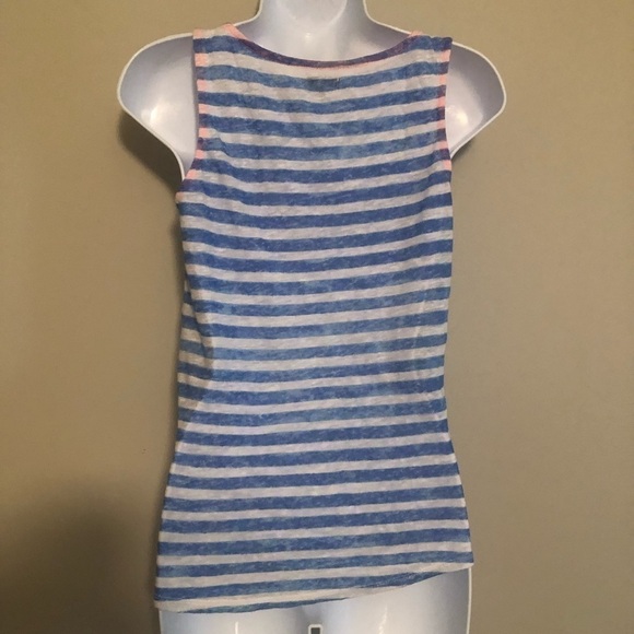 Zara - Linen Striped Tank Top - Picture 3 of 4